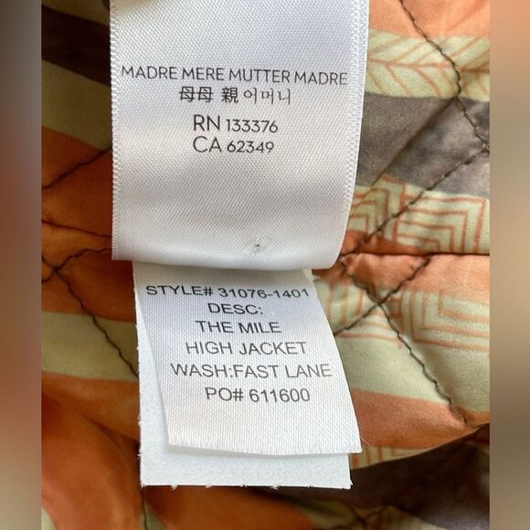 MOTHER The Mile High bomber jacket in brown faux leather and Sherpa detail M - Picture 13 of 16